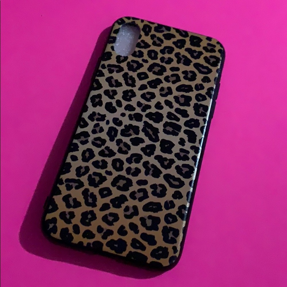 iPhone X case Leopard Cheetah Print